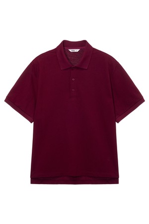 팔레트 피케 셔츠 Burgundy