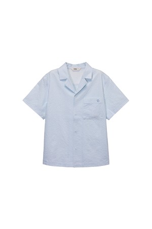 KIDS 시어서커 반팔 셔츠 Light Blue