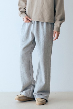 W 에센셜 스웻 부츠컷 팬츠 Melange Gray