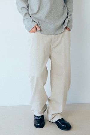 M 스트레이트 트윌 팬츠 Light Gray
