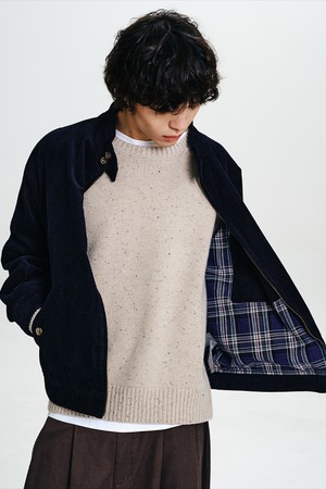 코듀로이 헤링턴 자켓 Navy