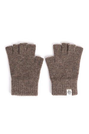 FINGERLESS GLOVES (brown)