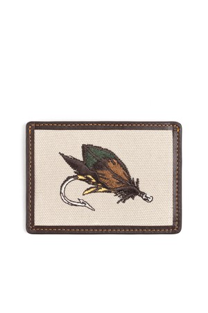 FLY FISHING CARD CASE (dark brown)