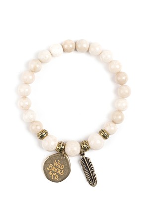 WB GEMSTONE BRACELET (ivory)