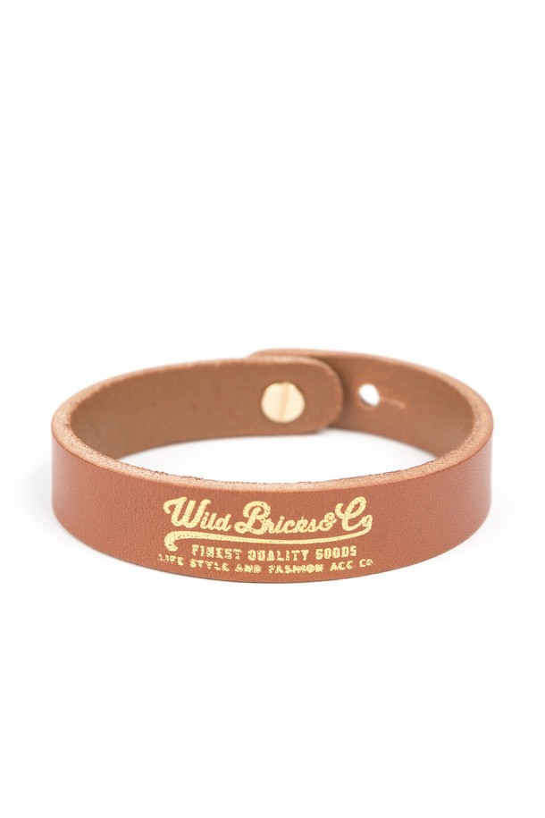 WILD BRICKS - 기타소품 - SG WRAP LEATHER BRACELET (brown)