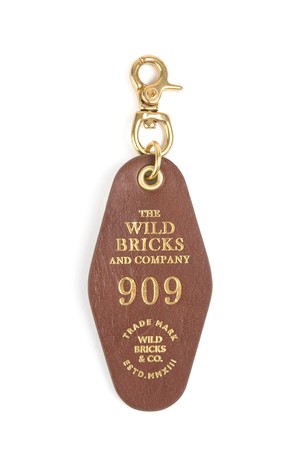 909 LEATHER KEY RING (brown)