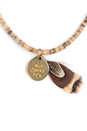 COCONUT WOOD NECKLACE (beige)