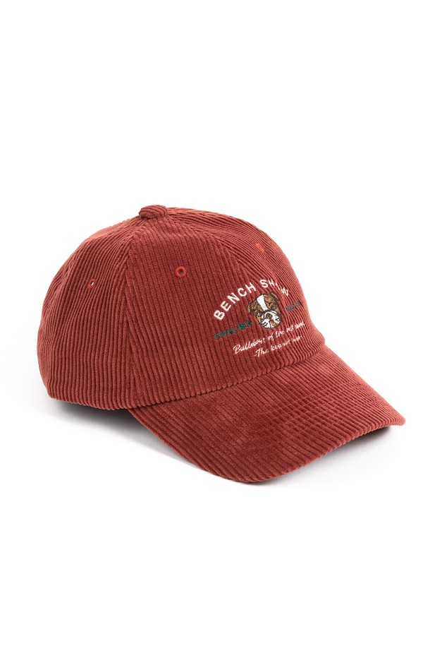 WILD BRICKS - 모자 - CORDUROY KENNEL CLUB CAP (brick red)