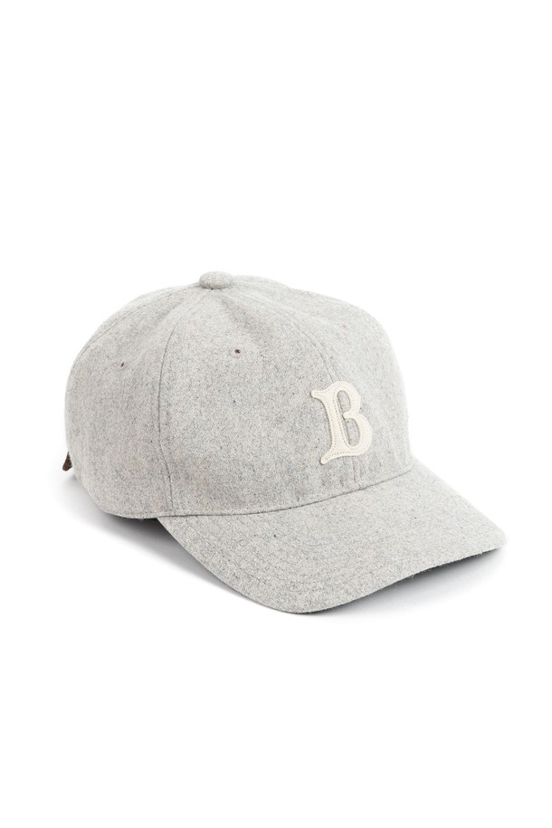 WILD BRICKS - 모자 - LB WOOL BASEBALL CAP (light grey)