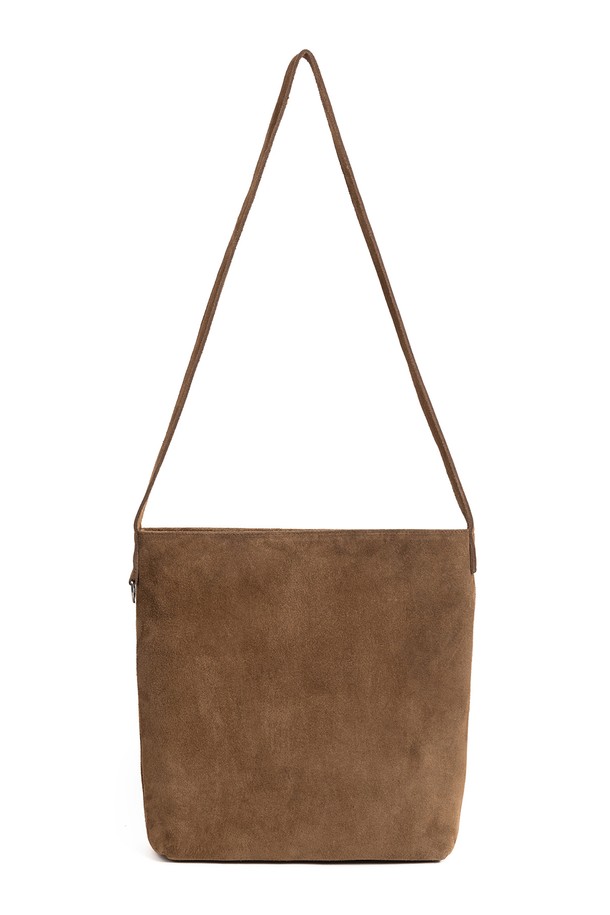 WILD BRICKS - 숄더백 - WST SUEDE CROSS BAG (olive)