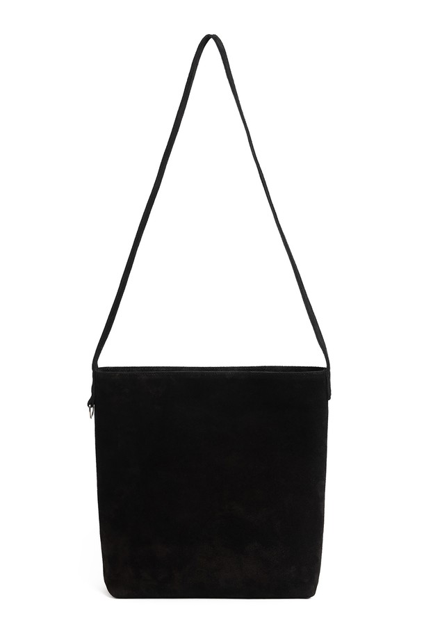 WILD BRICKS - 숄더백 - WST SUEDE CROSS BAG (black)