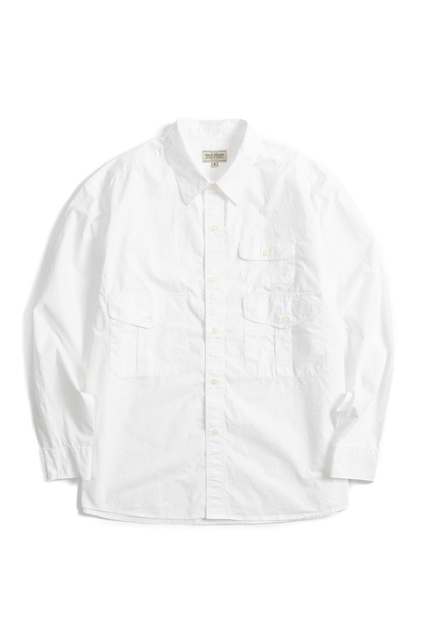 WILD BRICKS - 긴팔셔츠 - SC THREE-POCKET SCOUT SHIRT (white)