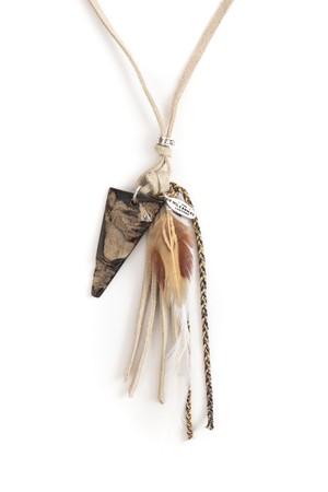 WST SUEDE NECKLACE (cream)