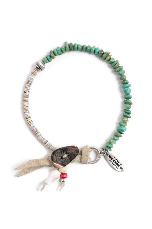 WILD BRICKS - 기타소품 - TG SHELL BRACELET (ocean green)