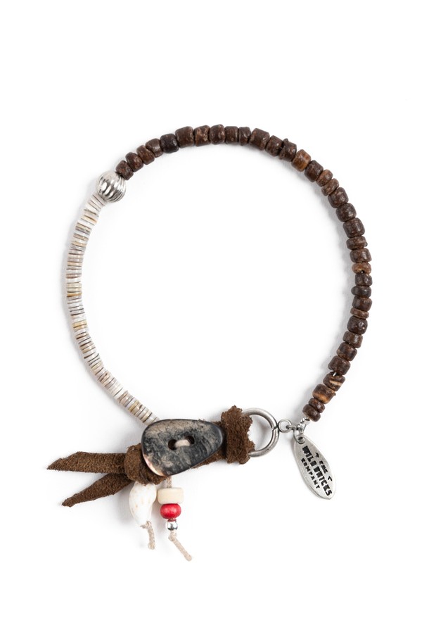 WILD BRICKS - 기타소품 - TG SHELL BRACELET (brown)