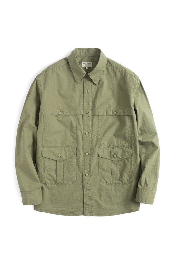 WILD BRICKS - 긴팔셔츠 - LW LOGGER SHIRT (olive green)