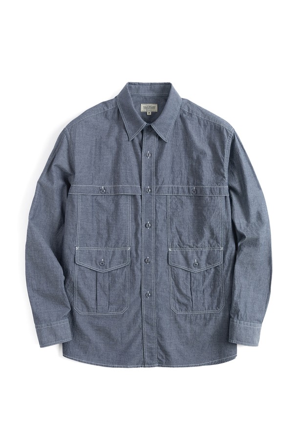 WILD BRICKS - 긴팔셔츠 - LW LOGGER SHIRT (blue)