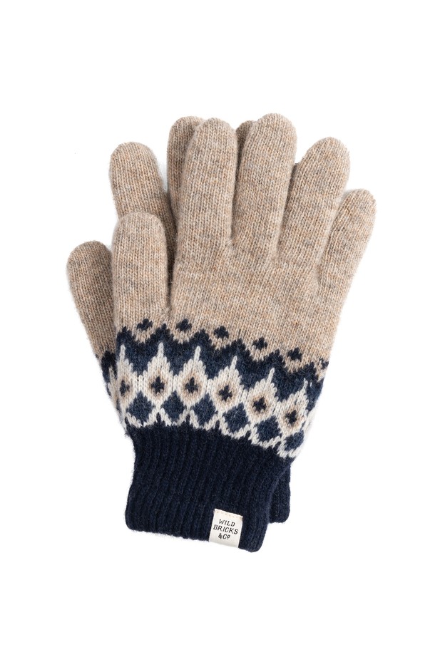 WILD BRICKS - 장갑 - DK NORDIC GLOVES (beige)