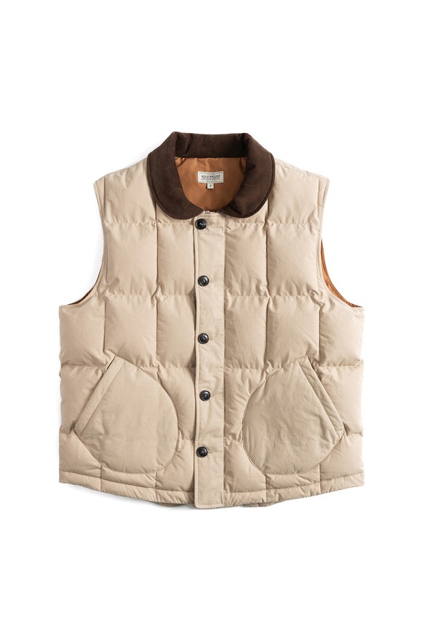 WILD BRICKS - 베스트 - RP PUFFER VEST (beige)