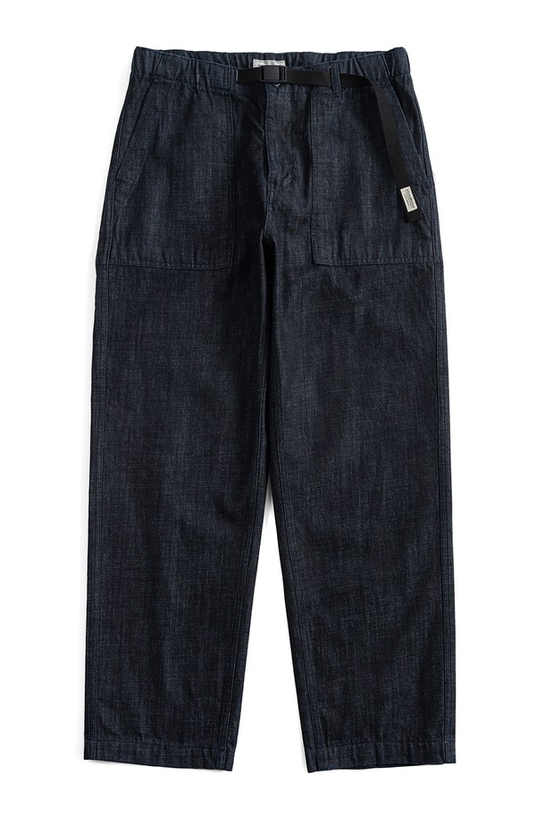 WILD BRICKS - 캐주얼팬츠 - BS BELTED FATIGUE PANTS (denim)