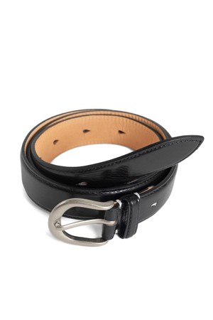 GR LEATHER DRESS BELT (black)