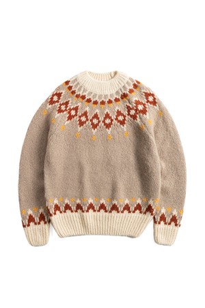 WB NORDIC SWEATER (beige)