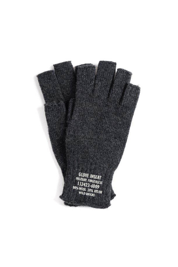 WILD BRICKS - 장갑 - MILITARY FINGERLESS GLOVES (grey)