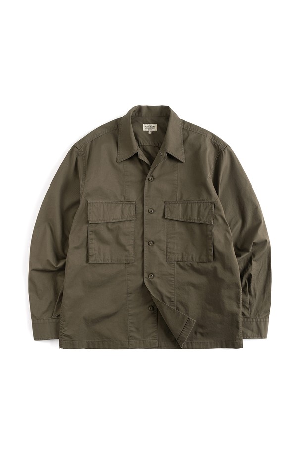 WILD BRICKS - 긴팔셔츠 - W23 MILITARY SHIRT JACKET (olive)