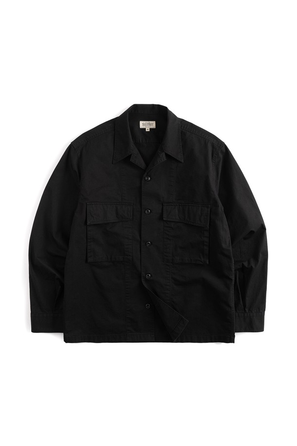 WILD BRICKS - 긴팔셔츠 - W23 MILITARY SHIRT JACKET (black)