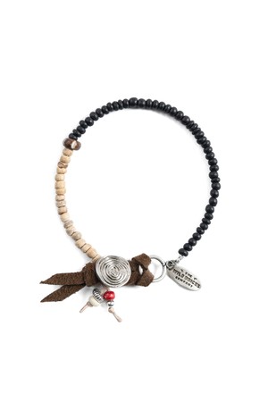 MB ETHNIC BRACELET (black&beige)