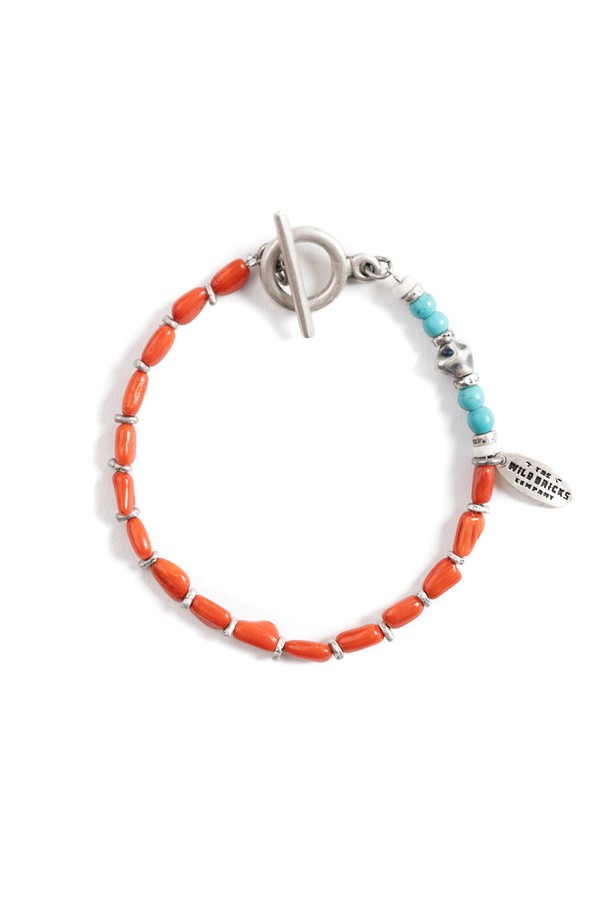 WILD BRICKS - 기타소품 - W23 GEMSTONE BRACELET (orange)