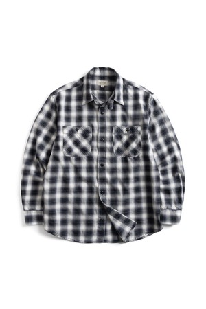 W23 OMBRE PLAID WORK SHIRT (black)