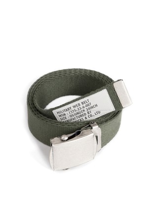 W23 MILITARY WEB BELT (olive green)