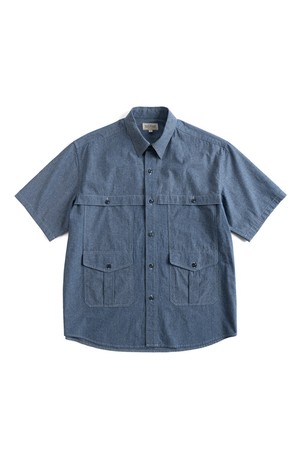 W23 CHAMBRAY UTILITY SHIRT (blue)