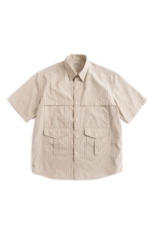 W23 CHECK UTILITY SHIRT (ivory)