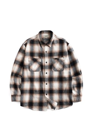 W24 OMBRE PLAID WORK SHIRT (beige)