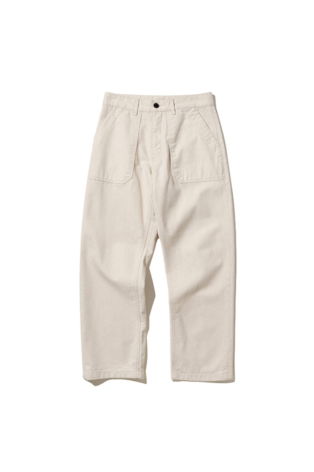 UNIFORM BRIDGE - 캐주얼팬츠 - cotton fatigue pants regular fit natural