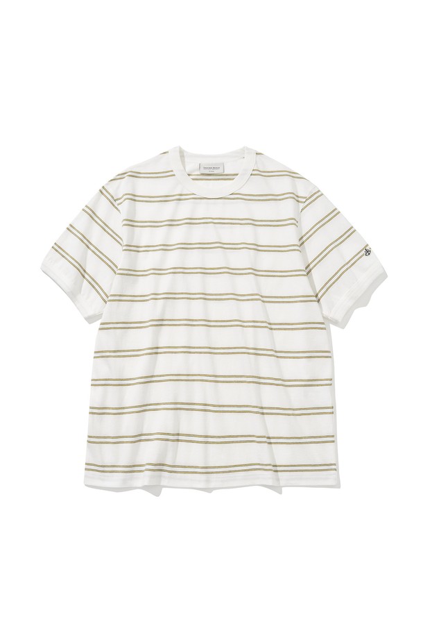 vintage stripe s/s tee ivory_UNIFORM BRIDGE - 코오롱몰