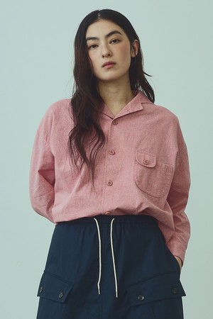 sailor linen shirt(womens) red