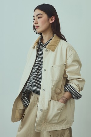 denim chore jacket 12.5oz(womens) natural