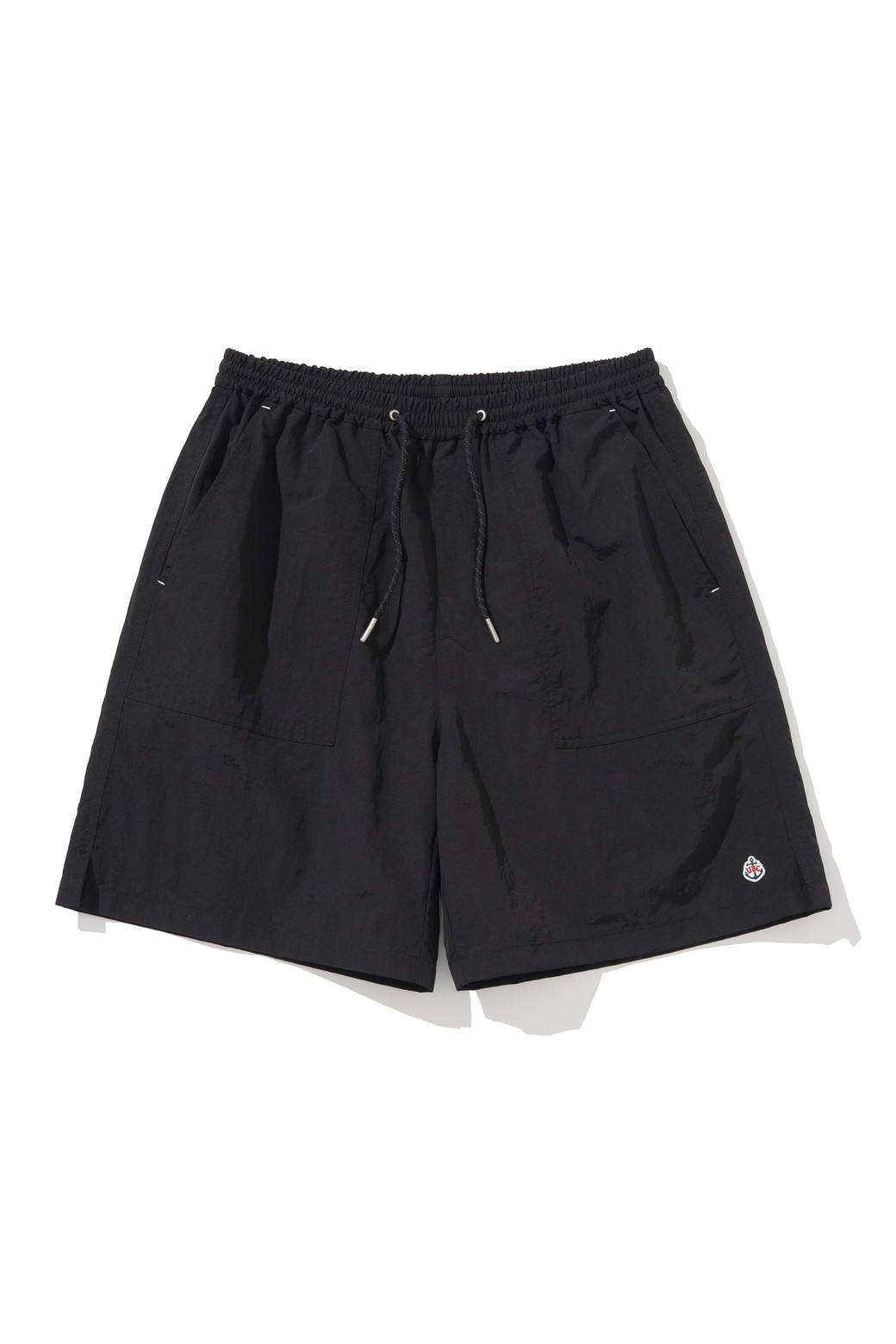 UNIFORM BRIDGE - 하프팬츠 - army short pants black