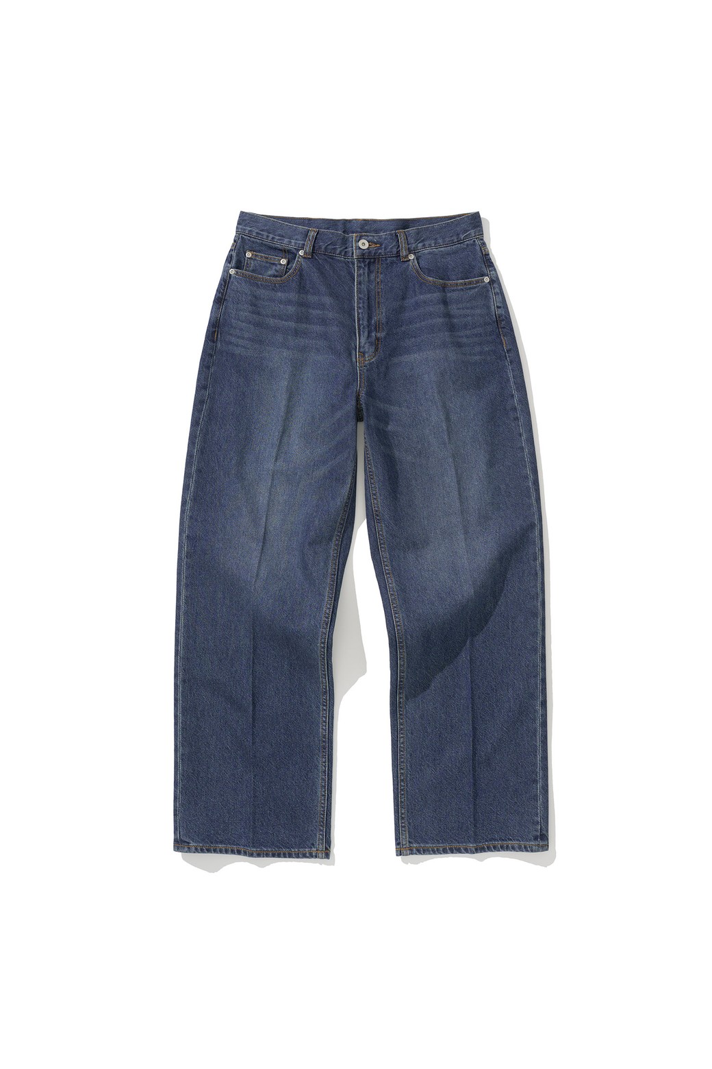 UNIFORM BRIDGE - 캐주얼팬츠 - 001 washing denim pants 11oz indigo washed