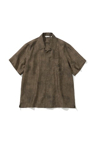 vintage s/s shirt brown stripe