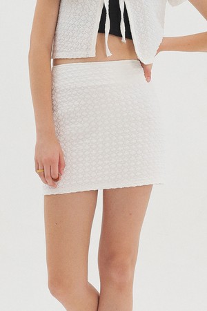 [22SS] Bubble Mini Skirt_White