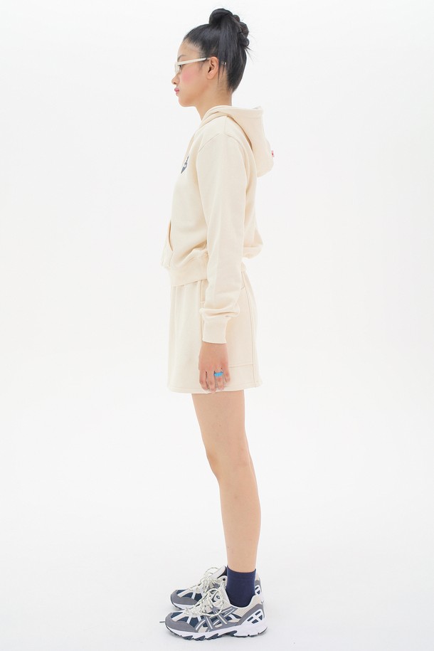 JUNEJUNE SPACE - 미니스커트 - [23SS] Sweat Mini Skirt_Cream