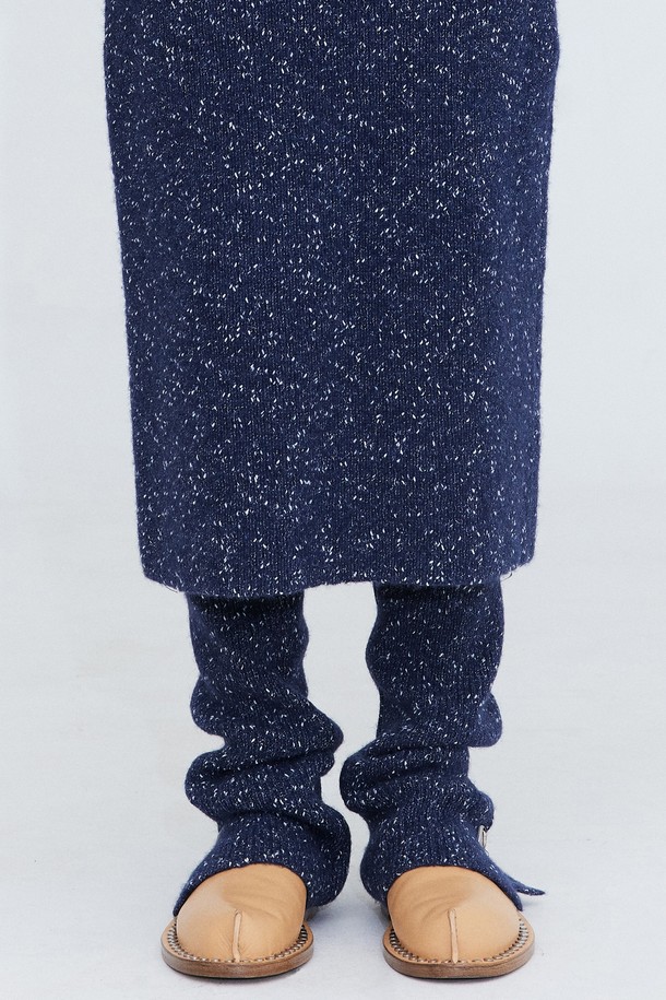 WNDERKAMMER - 양말 - Slit Knit Warmer_Navy