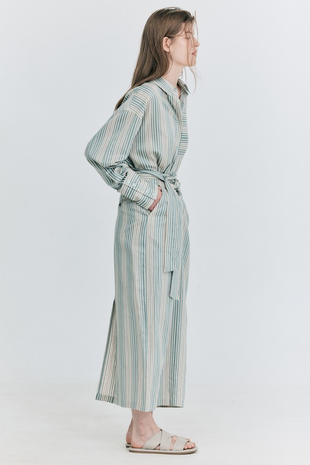 WNDERKAMMER - 롱스커트 - [23SS] Twist Belted Skirt_Mint