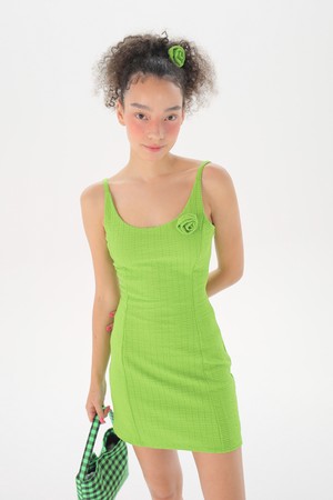 Rose Sleeveless Dress_Light Green