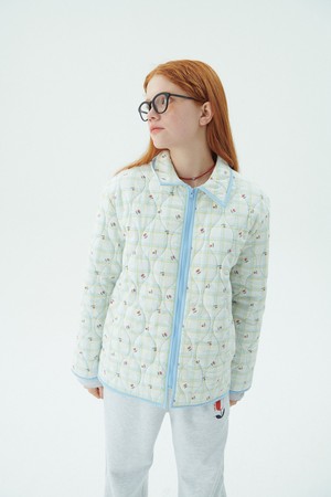 Cherry Quilting Jumper_White