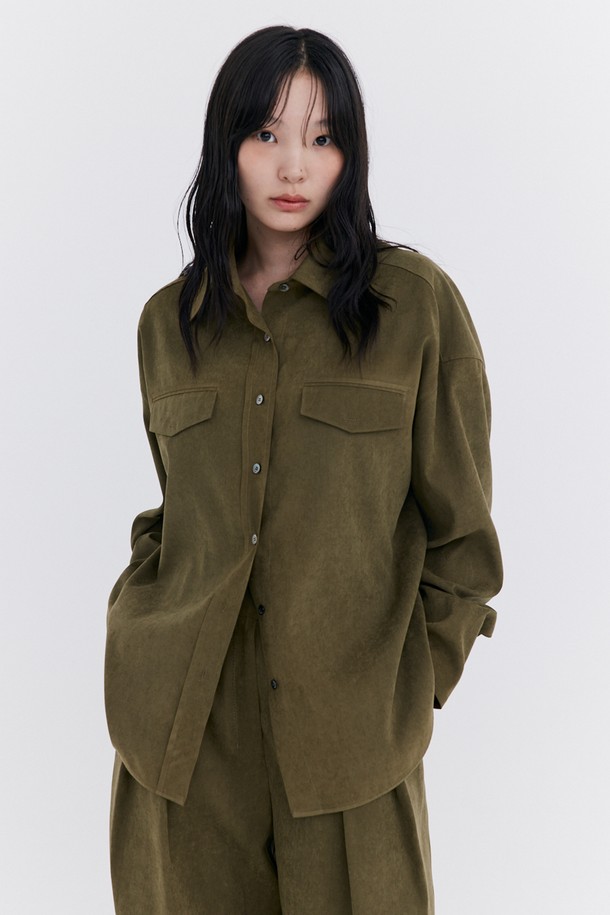 WNDERKAMMER - 셔츠 - Cupra Over-Fit Shirt_Khaki